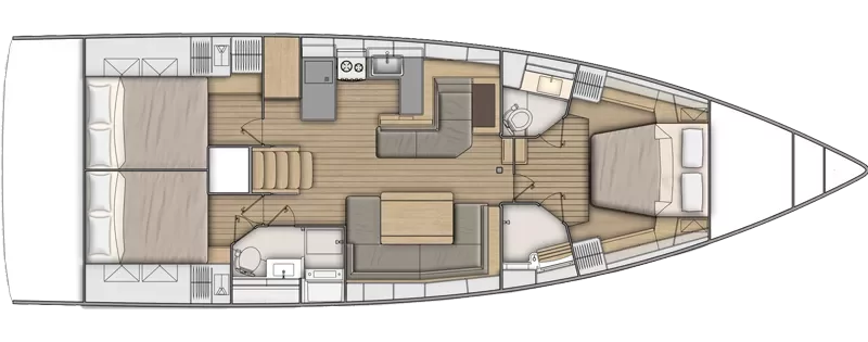 Beneteau Oceanis 51.1 segelboot Übersichten-Design